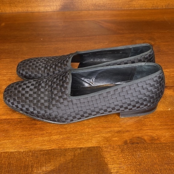 MEZLAN Tuxedo Woven Silk Formal unisex Dress Loafer Shoe Unisex mens 9 womens 10 - Picture 7 of 15